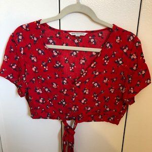 American Eagle Red Floral Set (Top)